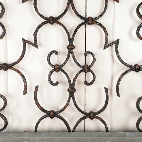 #55853 Repurposed Wrought Iron Panel Wall Planter image 4