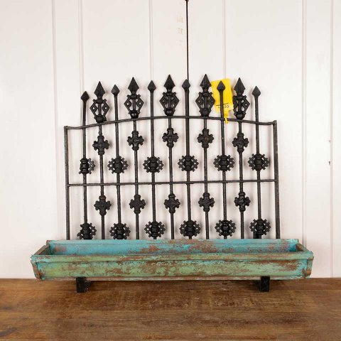 Repurposed Iron Window Guard Wall Planter
