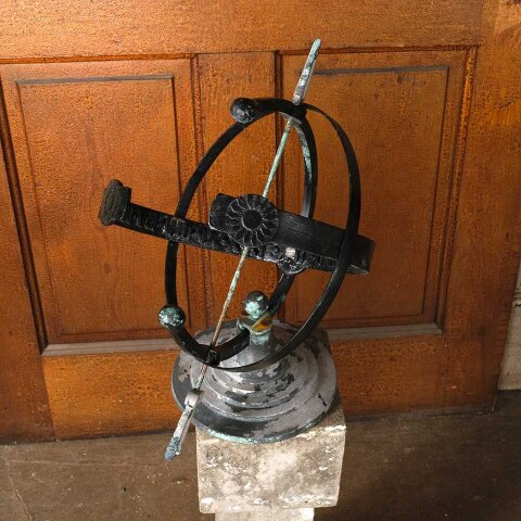 #55861 12x37 Garden Armillary on Stone Pedestal image 5