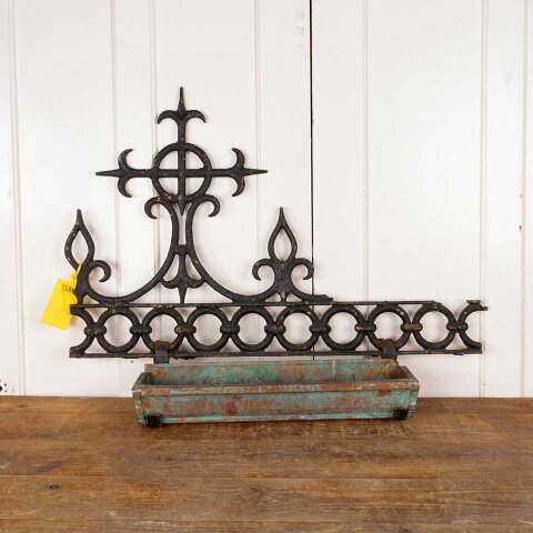 Repurposed Iron Widow's Walk Wall Planter