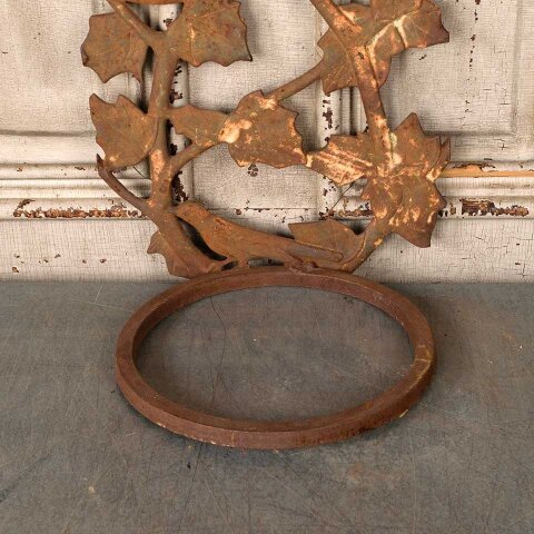 #55867 12x28 Rusty Wrought Iron Wall Planter Holder image 2