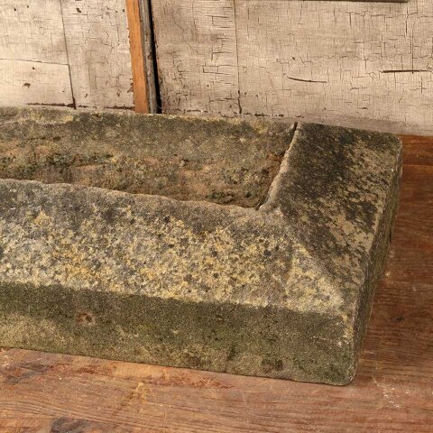#55875 28x14 Cut Stone Garden Trough Planter image 4