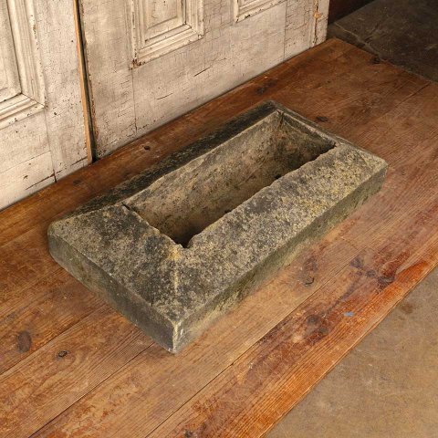 #55875 28x14 Cut Stone Garden Trough Planter image 5
