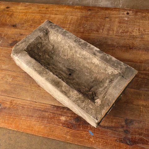 #55876 18x9 Carved Stone Trough Garden Planter image 5