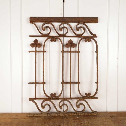 #55880 21x30 Antique Cast Iron Garden Fence Section image 7
