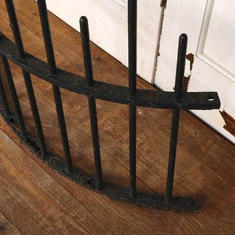 #55881 Salvaged Antique Curved Iron Fence Section image 3