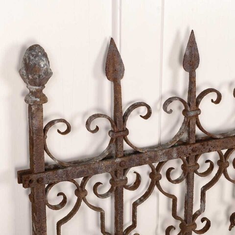 #55884 48x37 Antique Wrought Iron Garden Fence image 3