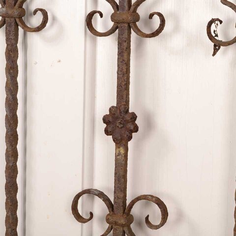 #55884 48x37 Antique Wrought Iron Garden Fence image 5