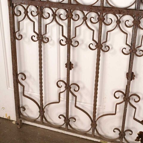 #55884 48x37 Antique Wrought Iron Garden Fence image 8