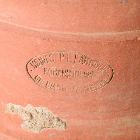 #55891 Metal Whisk & Terra Cotta Garden Ornament image 4