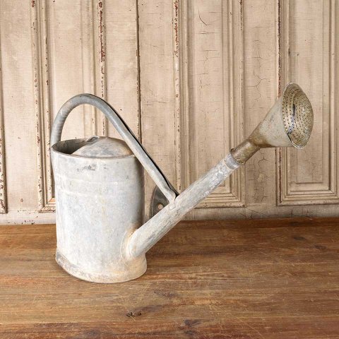 Antique Galvanized Metal Watering Can