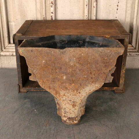 #55894 Antique Cast Iron Downspout Scupper Planter image 7