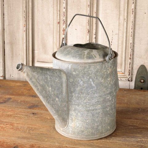 Antique Galvanized Metal Watering Can