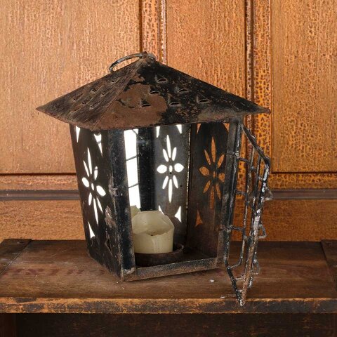 #55902 7x7x10 Metal Candle Holder Lantern image 3