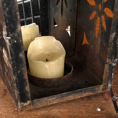 #55902 7x7x10 Metal Candle Holder Lantern image 4