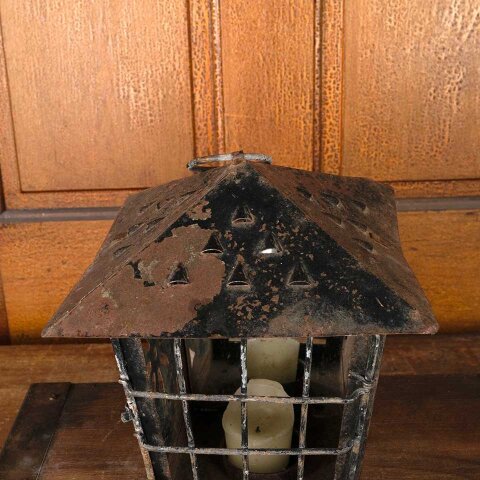 #55902 7x7x10 Metal Candle Holder Lantern image 6