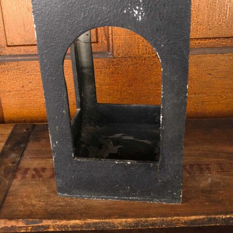 #55906 Vintage Cast Metal Lantern Candle Holder image 3