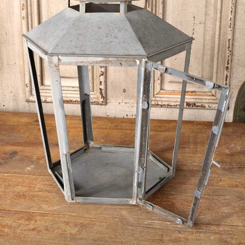 #55907 13x16 Modern Metal Garden Candle Lantern image 4