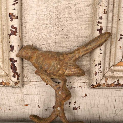 #55911 6x6 Cast Iron Metal Bird Hook Hardware image 4