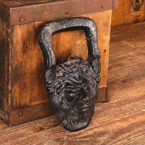 Cast Iron Lion Garden Urn Planter Handle