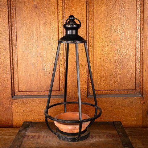 7x15 Hanging Metal Planter / Candle Holder