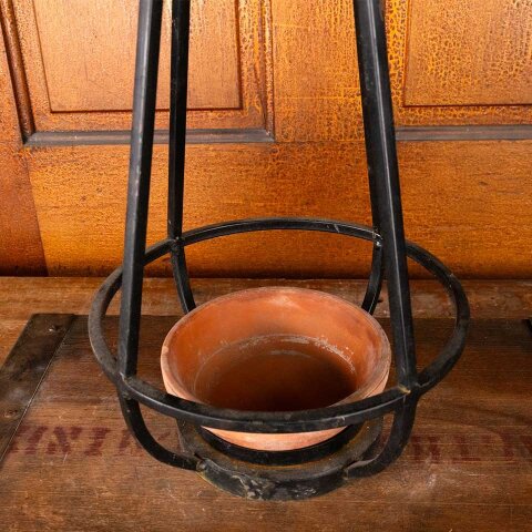 #55929 7x15 Hanging Metal Planter / Candle Holder image 3