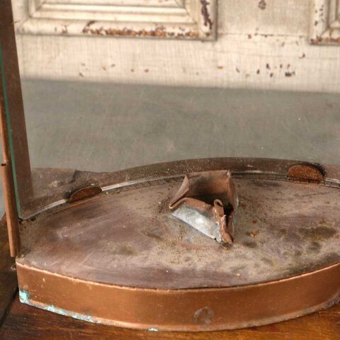 #55935 8x14 Copper & Glass Lantern Candle Holder image 8