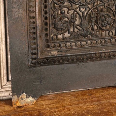 #55941 20x27 Antique Cast Iron Fireplace Summer Front image 4