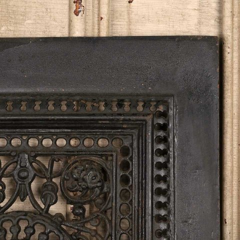 #55941 20x27 Antique Cast Iron Fireplace Summer Front image 5