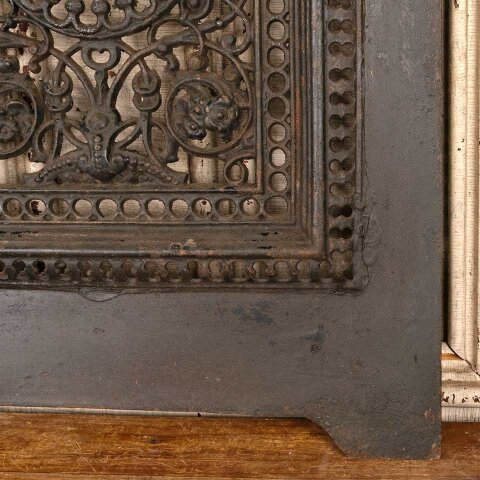 #55941 20x27 Antique Cast Iron Fireplace Summer Front image 6