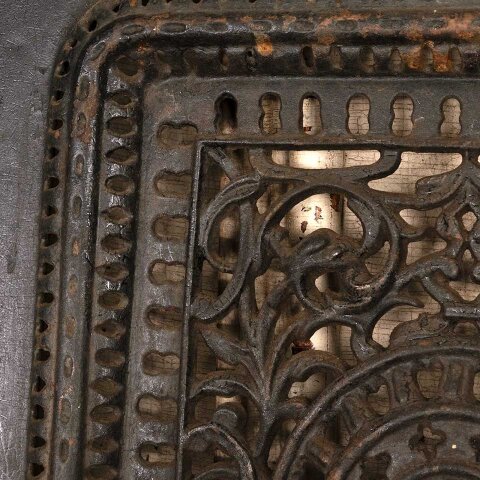 #55942 20x27 Antique Cast Iron Fireplace Summer Front image 7