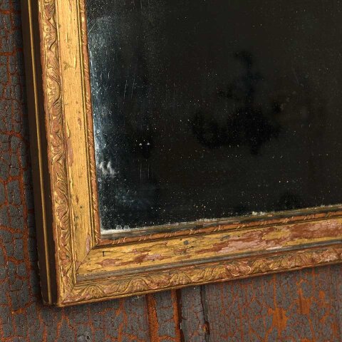 #55943 14x23 Antique Carved Wood Framed Mirror image 4