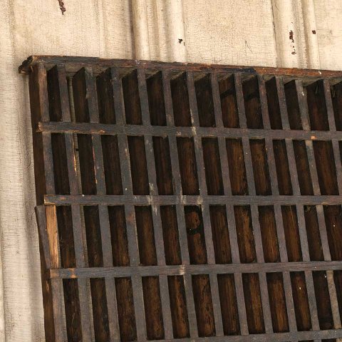 #55950 18x35 Antique Wood Cold Air Return Grate image 2