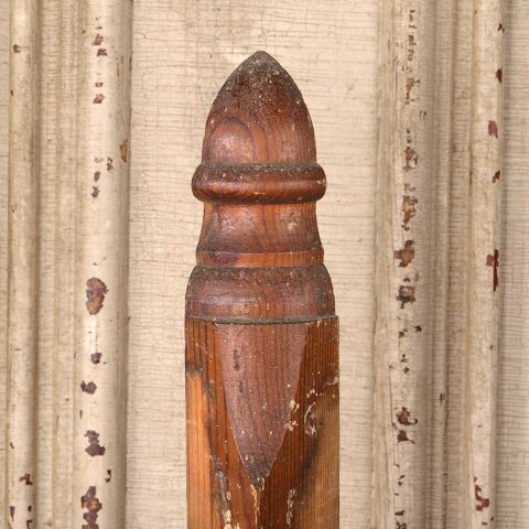 #55971 Antique Interior Corner Baseboard Trim Block image 3