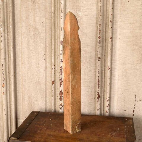 #55971 Antique Interior Corner Baseboard Trim Block image 4