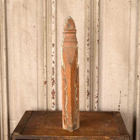 #55971 Antique Interior Corner Baseboard Trim Block image 5