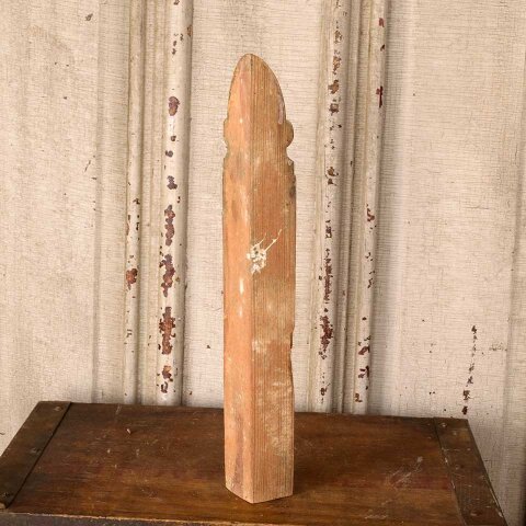 #55972 Antique Interior Corner Baseboard Trim Block image 3
