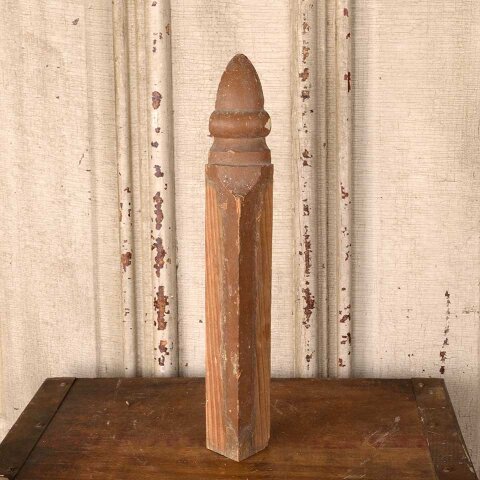 #55972 Antique Interior Corner Baseboard Trim Block image 4