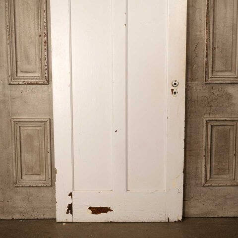 #55983 32x80 Antique 2 Panel Wood Interior Door image 3