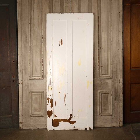 #55983 32x80 Antique 2 Panel Wood Interior Door image 4