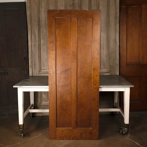 30x77 Antique 2 Panel Wood Interior Door