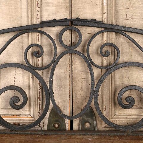 #55990 61x18 Antique Arched Wrought Iron Panel image 5