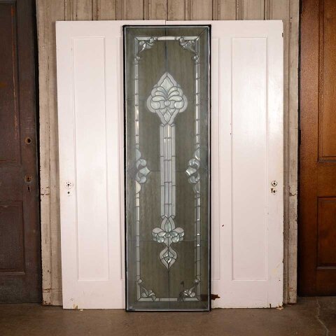 #55992 24x79 Vintage Leaded Glass Sidelite Window image 6