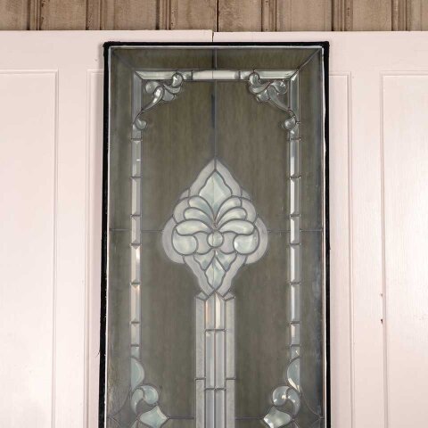 #55992 24x79 Vintage Leaded Glass Sidelite Window image 7