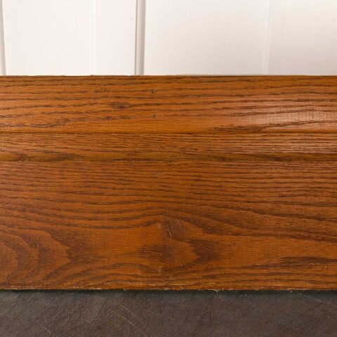 #56014 Salvaged Antique Oak Baseboard Trim w/ Cap image 5