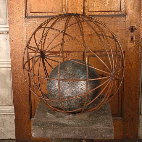 #56019 Metal Spheres & Pedestal Garden Ornament image 3