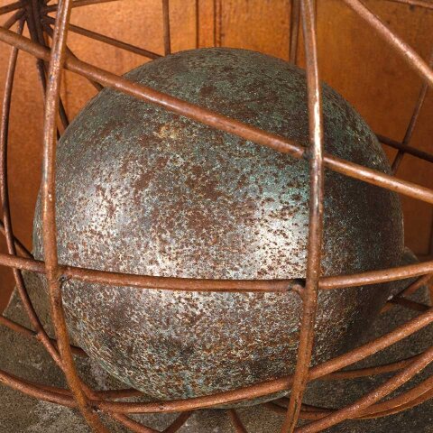 #56019 Metal Spheres & Pedestal Garden Ornament image 4