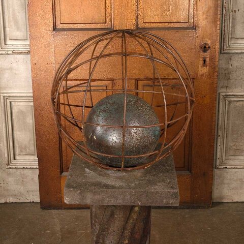 #56019 Metal Spheres & Pedestal Garden Ornament image 6