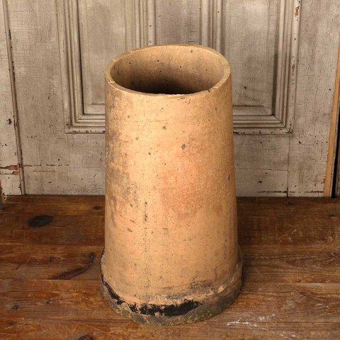 22" Salvaged Antique Terra Cotta Chimney Pot