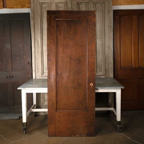 32x84 Antique 1 Panel Wood Interior Door
